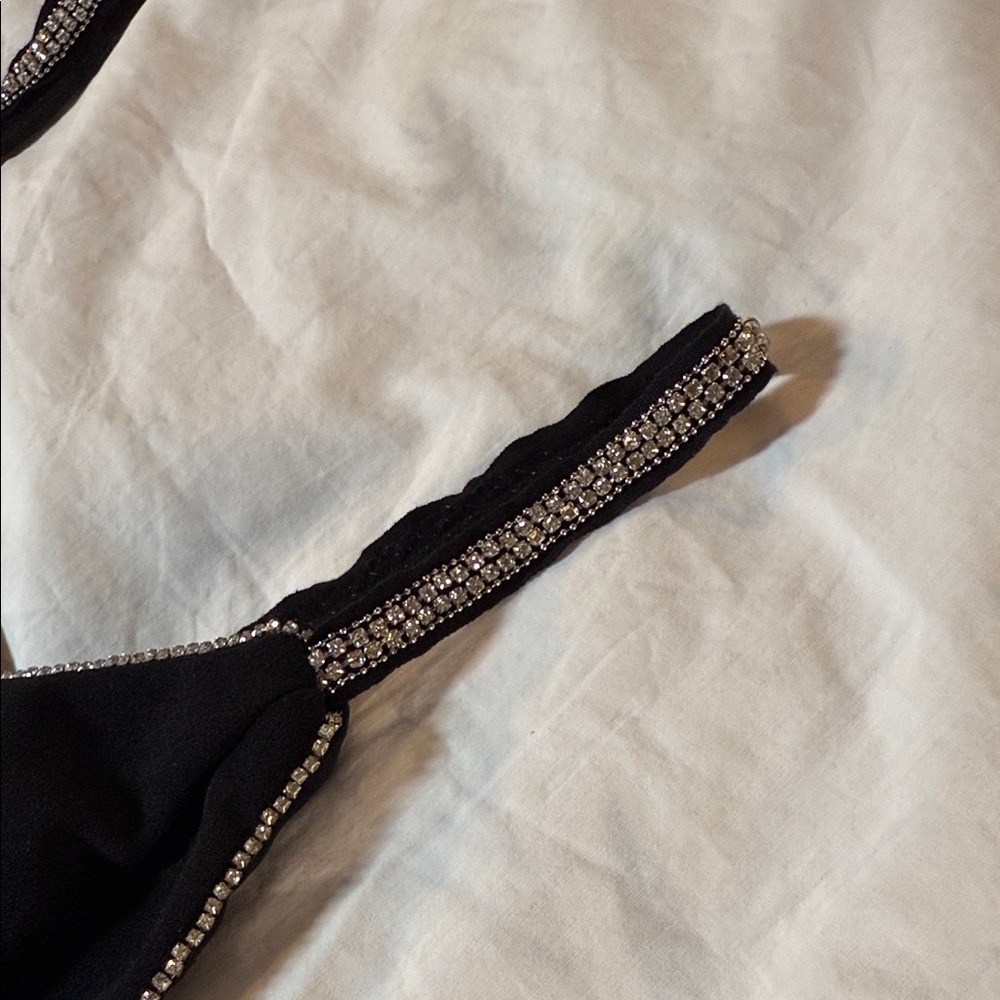 Madden Girl Black Camisole with Rhinestone Accents - Picture 4 of 6